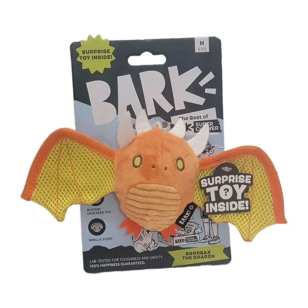 BARK Super Chewer Toy – Tough Plush with Hidden Squeaker & Vanilla Scent – New